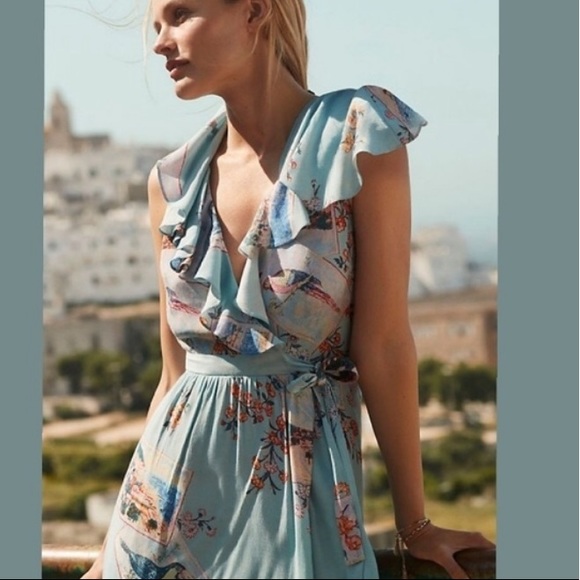 Anthropologie Dresses & Skirts - Anthropologie Maeve Rosalia Wrap Dress